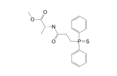 (S)-2-(3'-DIPHENYLPHOSPHINOTHIOYL)-PROPANAMIDO-2-METHYLETHANOIC_ACID_METHYLESTER