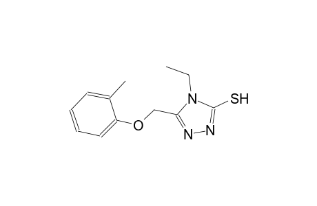 4-ethyl-5-[(2-methylphenoxy)methyl]-4H-1,2,4-triazole-3-thiol