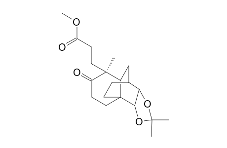 Methyl 3-((3aS,4S,6S,9aS,9bR)-2,2,6-trimethyl-7-oxooctahydro-4H-4,9a-ethanonaphtho[1,2-d][1,3]dioxol-6-yl)propanoate