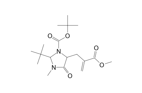 tert-Butyl 2-tert-butyl-5-[2-(methoxycarbonyl)-2-propenyl]-3-methyl-4-oxo-1-imidazolidinecarboxylate