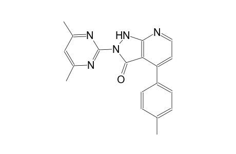 3H-pyrazolo[3,4-b]pyridin-3-one, 2-(4,6-dimethyl-2-pyrimidinyl)-1,2-dihydro-4-(4-methylphenyl)-