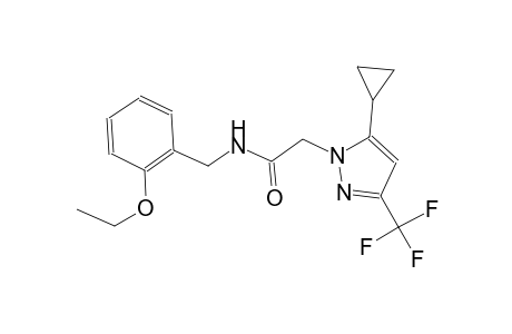 2-[5-cyclopropyl-3-(trifluoromethyl)-1H-pyrazol-1-yl]-N-(2-ethoxybenzyl)acetamide