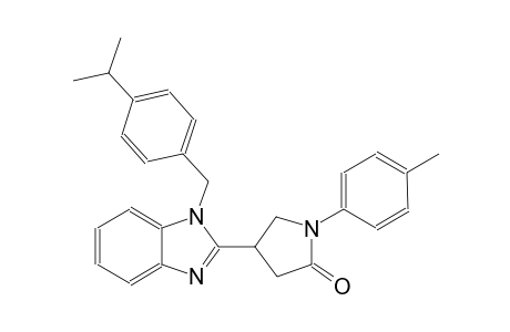 4-[1-(4-isopropylbenzyl)-1H-benzimidazol-2-yl]-1-(4-methylphenyl)-2-pyrrolidinone
