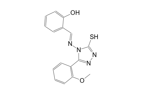 2-((E)-{[3-(2-methoxyphenyl)-5-sulfanyl-4H-1,2,4-triazol-4-yl]imino}methyl)phenol
