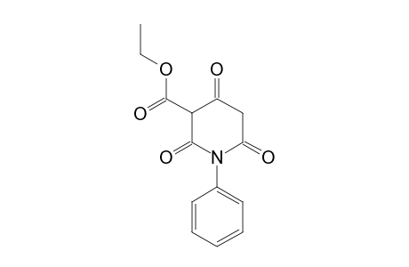 3-Piperidinecarboxylic acid, 2,4,6-trioxo-1-phenyl-, ethyl ester