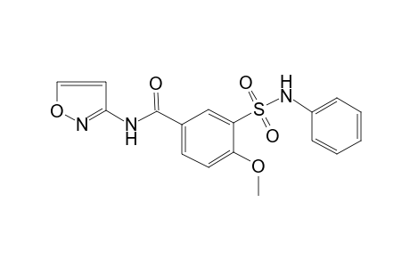 4-Methoxy-N-(1,2-oxazol-3-yl)-3-(phenylsulfamoyl)benzamide