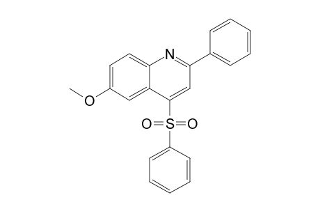 6-Methoxy-2-phenyl-4-(phenyl)sulfonylquinoline