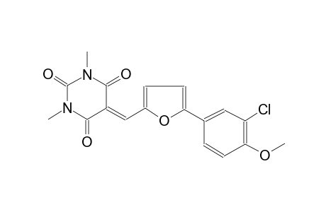 2,4,6(1H,3H,5H)-pyrimidinetrione, 5-[[5-(3-chloro-4-methoxyphenyl)-2-furanyl]methylene]-1,3-dimethyl-