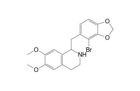 1-[(4-bromo-1,3-benzodioxol-5-yl)methyl]-6,7-dimethoxy-1,2,3,4-tetrahydroisoquinoline