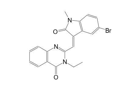 2-[(Z)-(5-bromo-1-methyl-2-oxo-1,2-dihydro-3H-indol-3-ylidene)methyl]-3-ethyl-4(3H)-quinazolinone