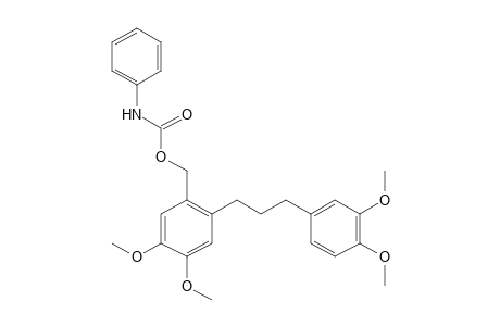 6-[3-(3,4-DIMETHOXYPHENYL)PROPYL]VERATRYL ALCOHOL, CARBANILATE