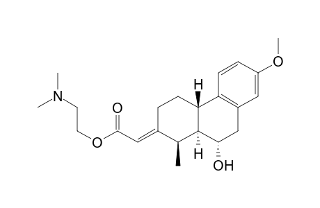 2-(Dimethylamino)ethyl (E)-(1R*,4aS*,10S*,10aS*)-10-Hydroxy-7-methoxy-1-methyl-3,4,4a,9,10,10a-hexahydrophenanthren-2(1H)-ylideneacetate