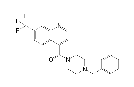 N-Benzyl-N'-[7-(trifluoromethyl)quinol-4-ylcarbonyl]piperazine