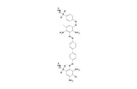 3,5-Diamino-4-chlor-benzol-1-sulfoacid(1)[-benzidie-](2)[toluylen-2,4-diamine(ac.)<-sulfanilacid]