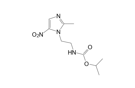 [2-(2-methyl-5-nitroimidazol-1-yl)ethyl]carbamic acid, isopropyl ester