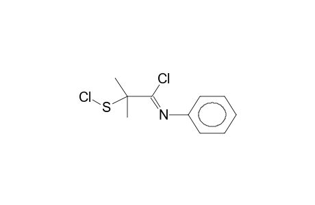 N-PHENYL-2,2-DIMETHYL-2-CHLORO-SULPHENYLACETIMIDOYL CHLORIDE