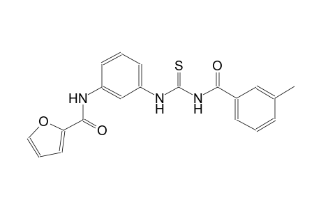 N-[3-({[(3-methylbenzoyl)amino]carbothioyl}amino)phenyl]-2-furamide