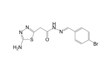 2-(5-amino-1,3,4-thiadiazol-2-yl)-N'-[(E)-(4-bromophenyl)methylidene]acetohydrazide