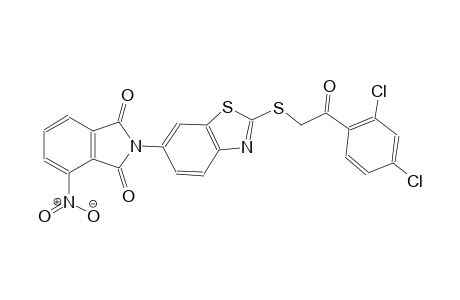 1H-isoindole-1,3(2H)-dione, 2-[2-[[2-(2,4-dichlorophenyl)-2-oxoethyl]thio]-6-benzothiazolyl]-4-nitro-