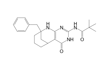 2-Pivaloylamino-9-benzyl-5,6,7,8,9,10-hexahydro-5,9-methanopyrimido[4,5-b]azocine-4(3H)-one