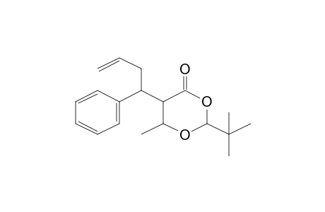 2-t-Butyl-6-methyl-5-(1-phenylbut-3-enyl)[1,3]dioxan-4-one