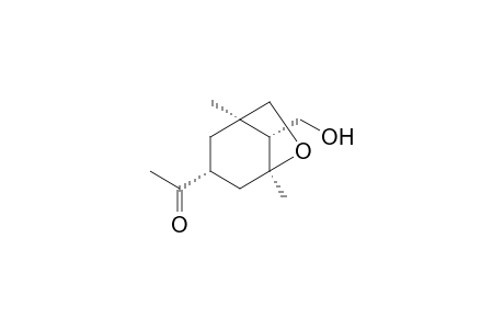 1-[(1R*,3R*,5S*,8R*)-8-(hydroxymethyl)-1,5-dimethyl-6-oxabicyclo[3.2.1]oct-3-yl]ethanone