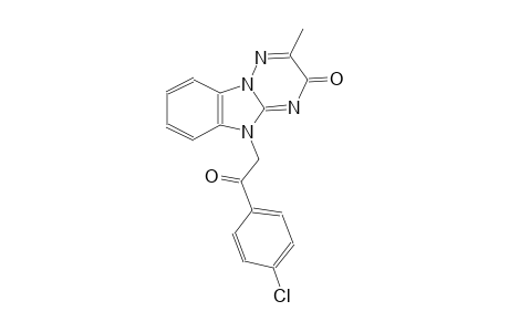 [1,2,4]triazino[2,3-a]benzimidazol-3(5H)-one, 5-[2-(4-chlorophenyl)-2-oxoethyl]-2-methyl-