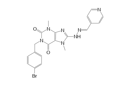 isonicotinaldehyde [1-(4-bromobenzyl)-3,7-dimethyl-2,6-dioxo-2,3,6,7-tetrahydro-1H-purin-8-yl]hydrazone