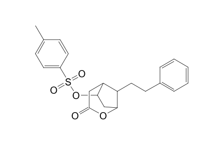 2-Oxabicyclo[3.2.1]octan-3-one, 6-[[(4-methylphenyl)sulfonyl]oxy]-8-(2-phenylethyl)-, (exo,anti)-