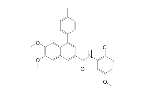 N-(2-chloro-5-methoxyphenyl)-6,7-dimethoxy-4-(4-methylphenyl)-2-naphthamide