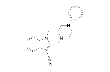 1-Methyl-2-[(4-phenyl-1-piperazinyl)methyl]-1H-indole-3-carbonitrile
