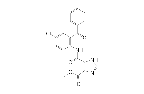 1H-imidazole-4-carboxylic acid, 5-[[(2-benzoyl-4-chlorophenyl)amino]carbonyl]-, methyl ester