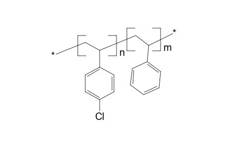 p-Chlorostyrene-styrene copolymer (1:1, 14.3% cl)