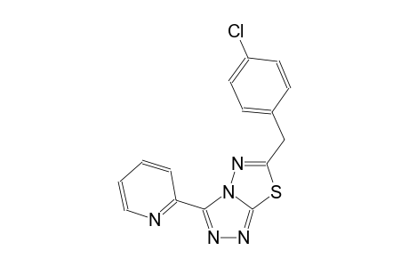 [1,2,4]triazolo[3,4-b][1,3,4]thiadiazole, 6-[(4-chlorophenyl)methyl]-3-(2-pyridinyl)-