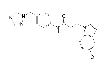 1H-indole-1-propanamide, 5-methoxy-N-[4-(1H-1,2,4-triazol-1-ylmethyl)phenyl]-