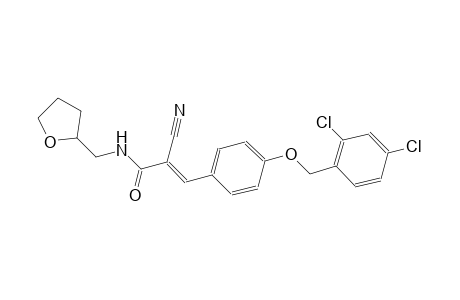 (2E)-2-cyano-3-{4-[(2,4-dichlorobenzyl)oxy]phenyl}-N-(tetrahydro-2-furanylmethyl)-2-propenamide