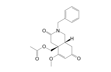 Acetic acid (4aR,8aR)-2-benzyl-5-methoxy-3,7-dioxo-1,3,4,7,8,8a-hexahydro-2H-isoquinolin-4a-ylmethyl ester