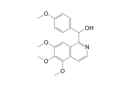 4-Methoxyphenyl-1-(5',6',7'-trimethoxyisoquinolyl)-carbinol