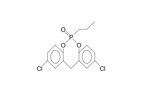 2,10-Dichloro-6-propyl-12H-dibenzo(D,G)(1,3,2)dioxaphosphocin 6-oxide