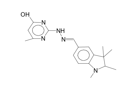 1,2,3,3-tetranethyl-5E-[2-(4-hydroxy-6-methyl-2-pyrimidinyl)hydrazonomethyl]-2,3-dihydro-1H-indole