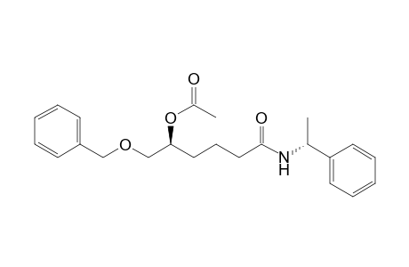 (1S)-1-{[Benzyloxy)methyl]-5-oxo-5-{[(1R)-1-phenylethyl]amio}pentyl acetate