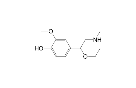 Phenol, 4-[1-ethoxy-2-(methylamino)ethyl]-2-methoxy-