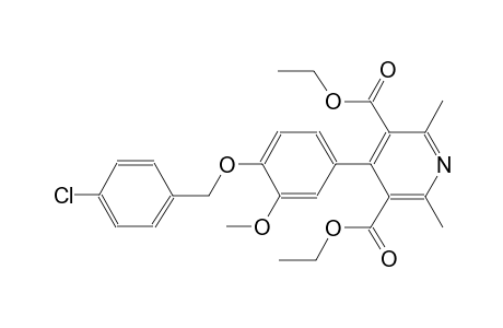 3,5-pyridinedicarboxylic acid, 4-[4-[(4-chlorophenyl)methoxy]-3-methoxyphenyl]-2,6-dimethyl-, diethyl ester