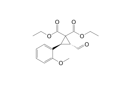Diethyl (2R,3S)-2-Formyl-3-(2-methoxyphenyl)cyclopropane-1,1-dicarboxylate