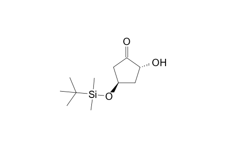 (2R*,4R*)-4-[(tert-Butyldimethylsilyl)oxy]-2-hydroxycyclopentan-1-one