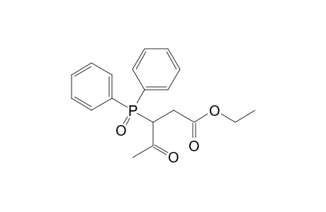 Pentanoic acid, 3-(diphenylphosphinyl)-4-oxo-, ethyl ester