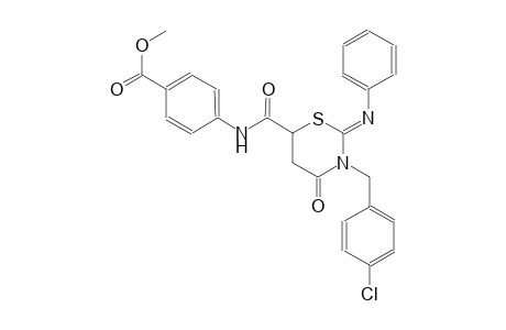 benzoic acid, 4-[[[(2Z)-3-[(4-chlorophenyl)methyl]tetrahydro-4-oxo-2-(phenylimino)-2H-1,3-thiazin-6-yl]carbonyl]amino]-, methyl ester