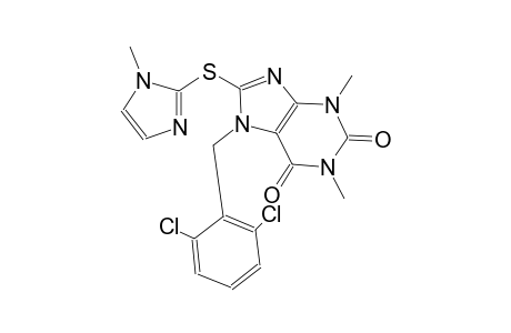 1H-purine-2,6-dione, 7-[(2,6-dichlorophenyl)methyl]-3,7-dihydro-1,3-dimethyl-8-[(1-methyl-1H-imidazol-2-yl)thio]-