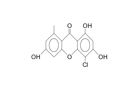 9H-Xanthen-9-one, 4-chloro-1,3,6-trihydroxy-8-methyl-