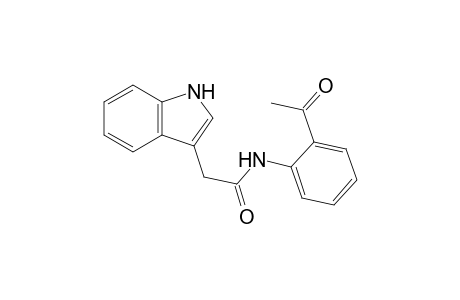 N-(2-acetylphenyl)-2-(1H-indol-3-yl)acetamide